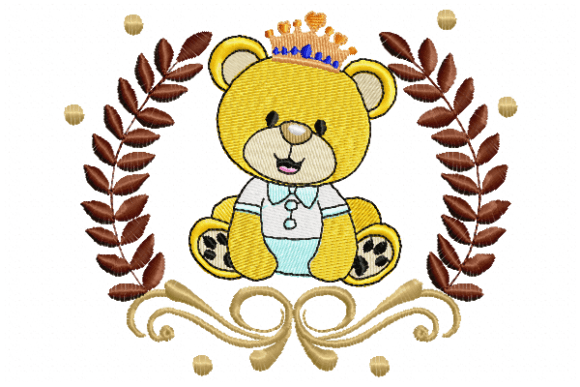 Bear in Frame: A Charming Embroidery Design for Thoughtful Gifts