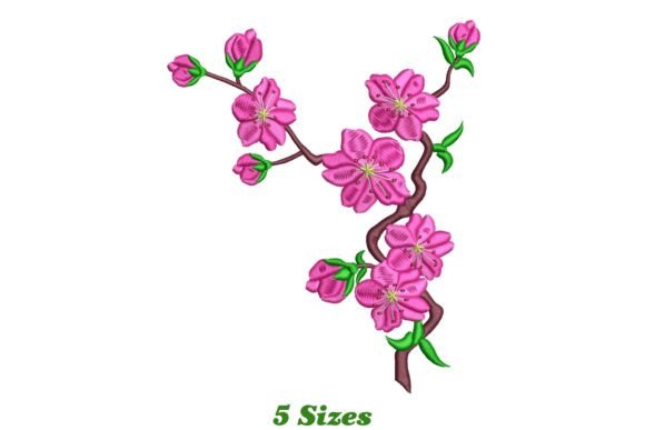 Cherry Blossom Embroidery for Seasonal Crafts