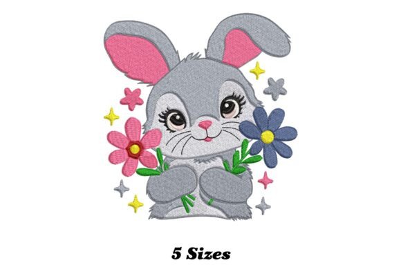Floral Rabbit Embroidery Design Review for Business Use