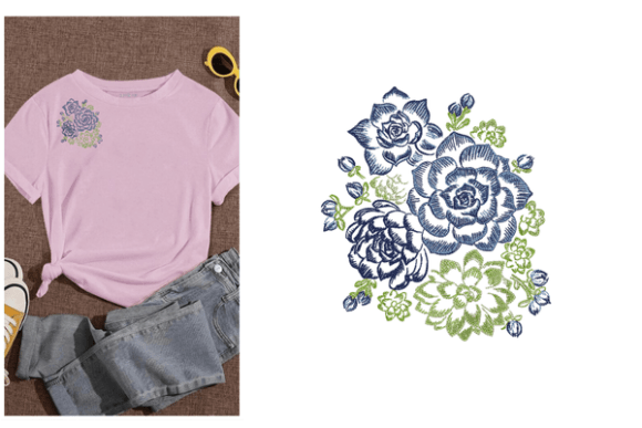 Fresh Flowers Embroidery Review for Boutique Apparel Projects