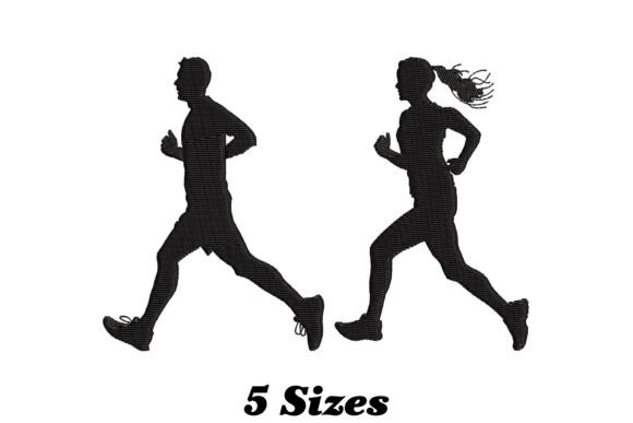 Man Woman Jogging: A Playful Touch for Craft Fair Favorites