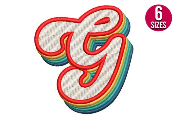 Retro Alphabet Letter G: A Joyful Touch for Craft Fair Favorites