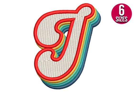 Retro Alphabet Letter J: A Timeless Touch for Personalized Embroidery Gifts