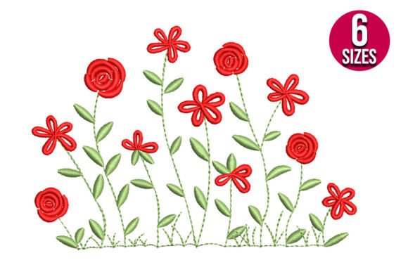 Rose with Wildflowers: A Seasonal Embroidery Gem