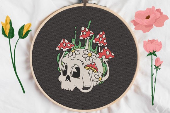Skull and Mushroom: A Designer’s Honest Take on Using This Quirky Embroidery Design